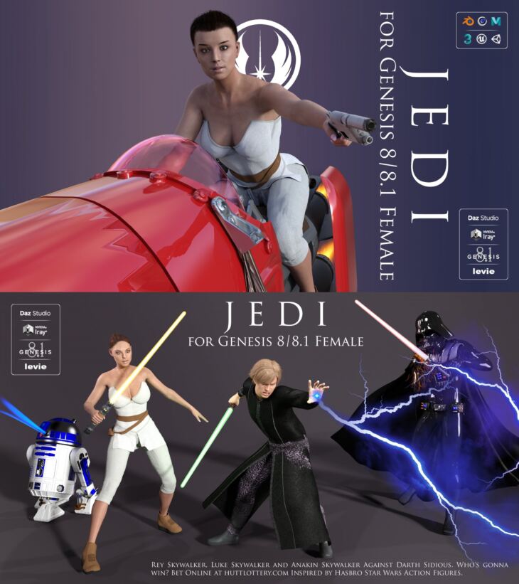 Jedi For Genesis 8 and 8.1 Female_DAZ3D下载站