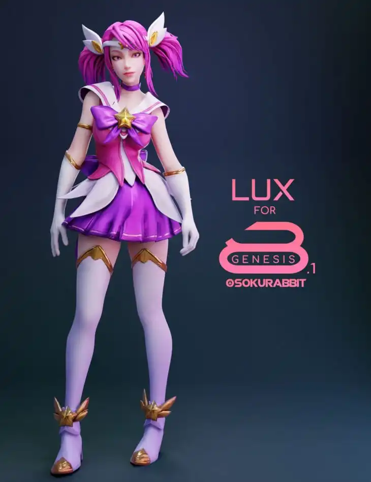 LUX Star Guardian For Genesis 8 and 8.1 Female_DAZ3DDL