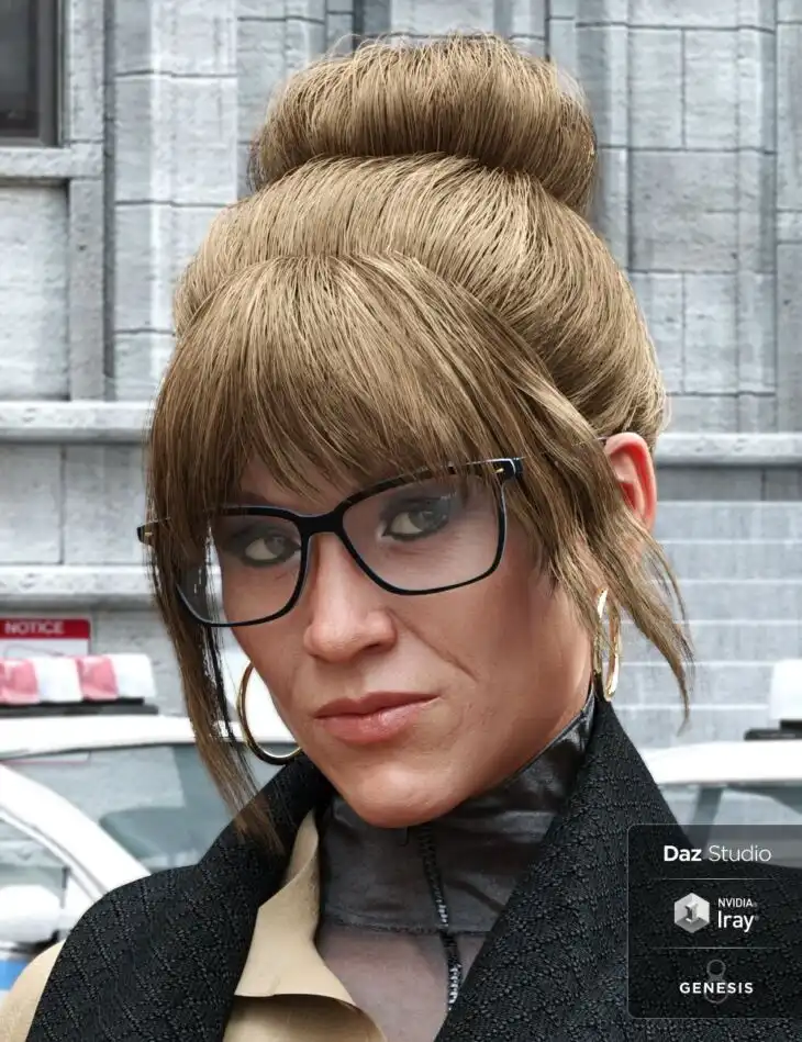 MRL Messy Bun for Genesis 8 Female_DAZ3D下载站