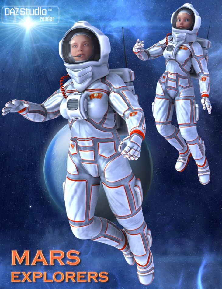 Mars Explorers for Genesis 2 Female(s)_DAZ3DDL