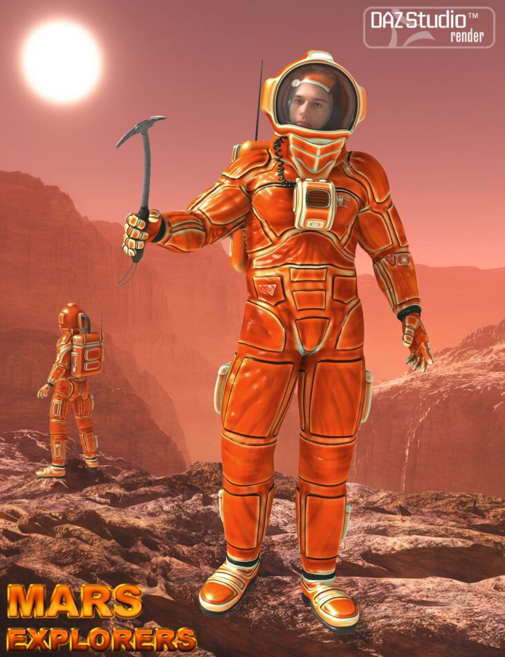 Mars Explorers for Genesis 2 Male(s)_DAZ3D下载站