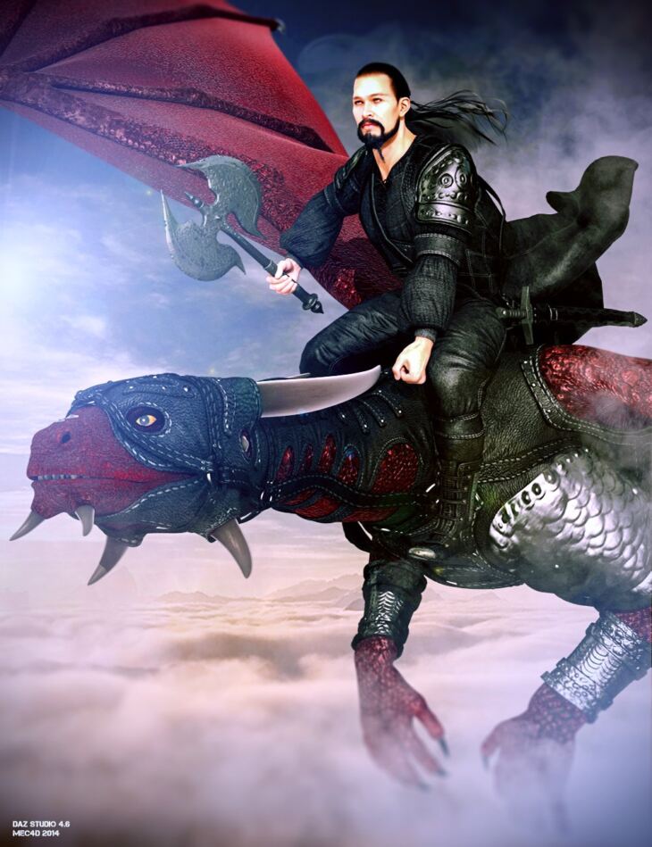 Mec4D Dragon Rider for Genesis 2 Male(s)_DAZ3D下载站