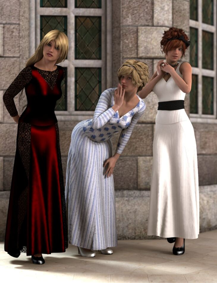 Possibilities 2PC Dress for Genesis 2 Female and Victoria 6_DAZ3DDL