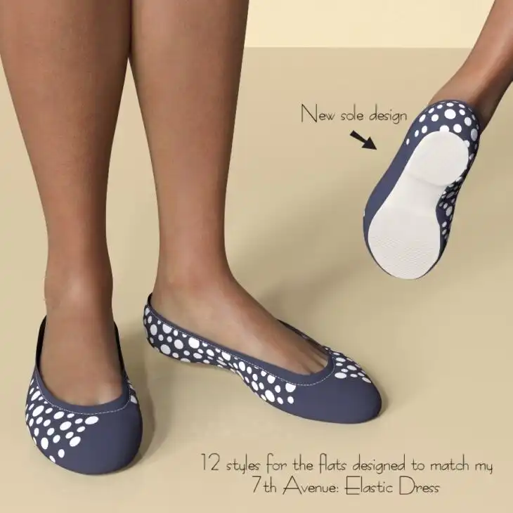 Shoe Options for 7th Ave: EA dForce Elastic Dress for G8F(s)_DAZ3DDL