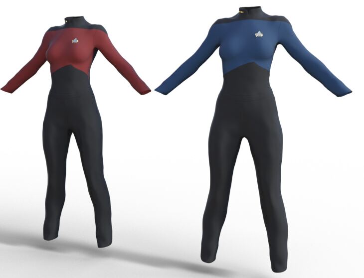 Star Trek TNG Uniform for Genesis 8 Female_DAZ3D下载站