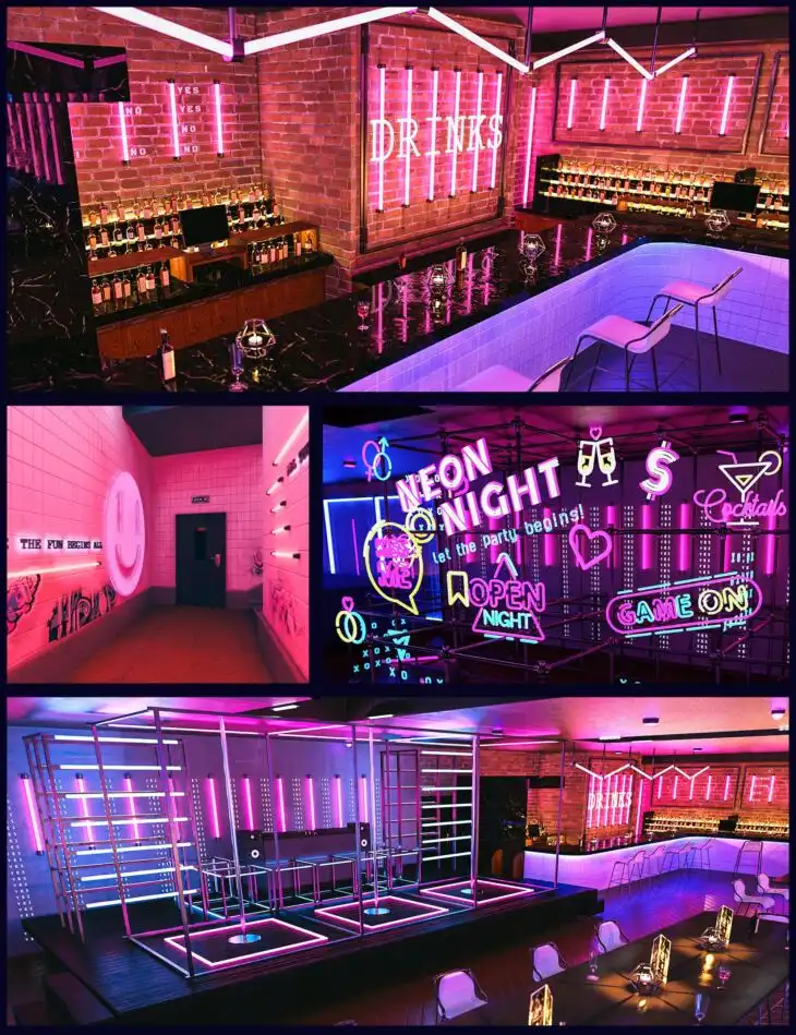 The Neon Bar Environment Bundle_DAZ3DDL