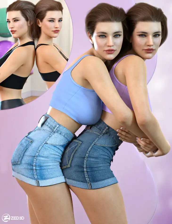 Z Twins – Couple Poses for Genesis 8 and 8.1_DAZ3DDL
