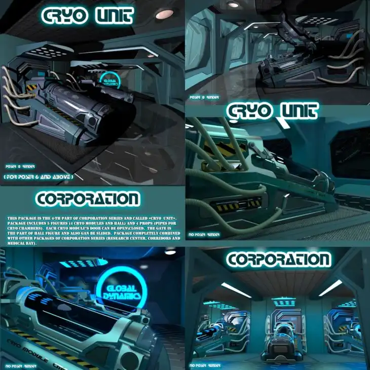 AJ Cryo Unit_DAZ3D下载站