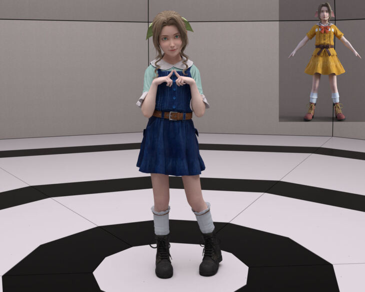 Aerith Child for G8F and G8.1F_DAZ3D下载站