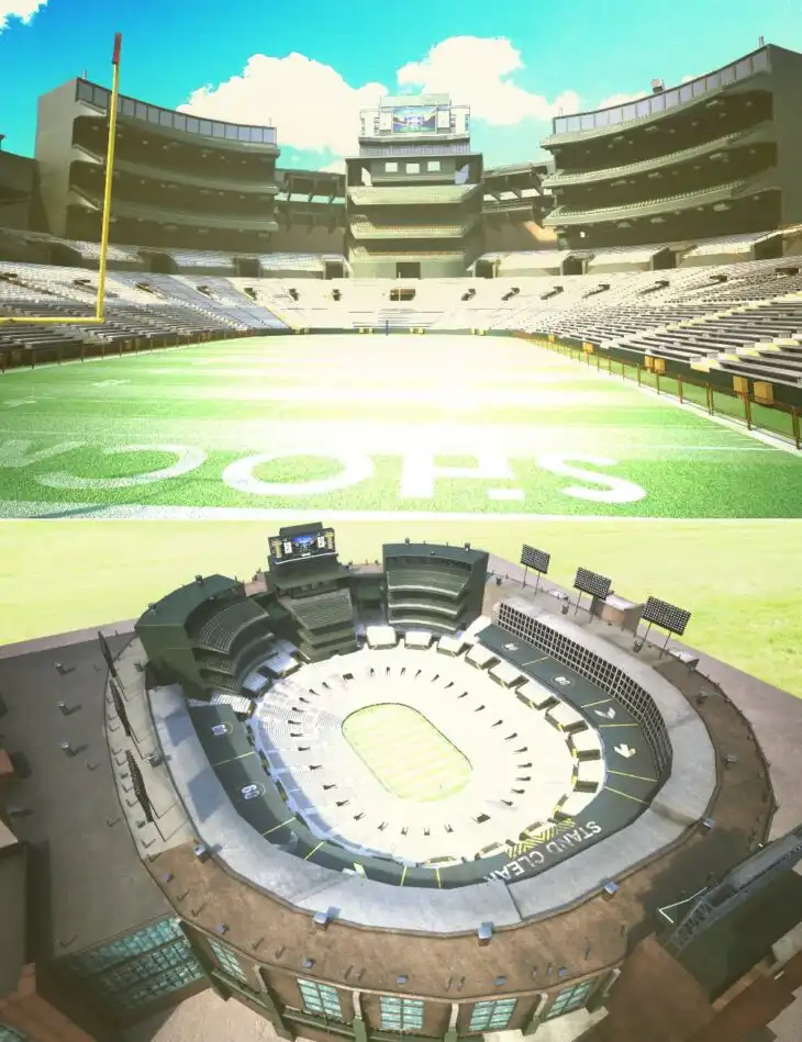 American Football Field_DAZ3DDL