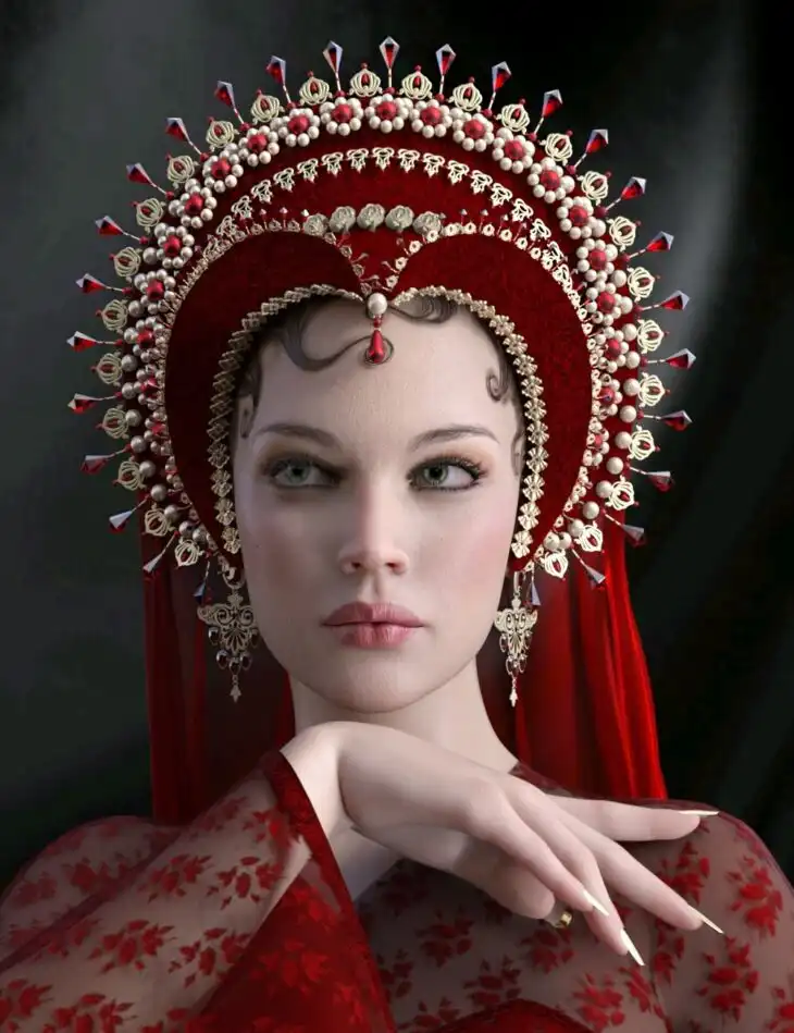 Dark Wave Fantasy French Hood Texture Add-On_DAZ3DDL