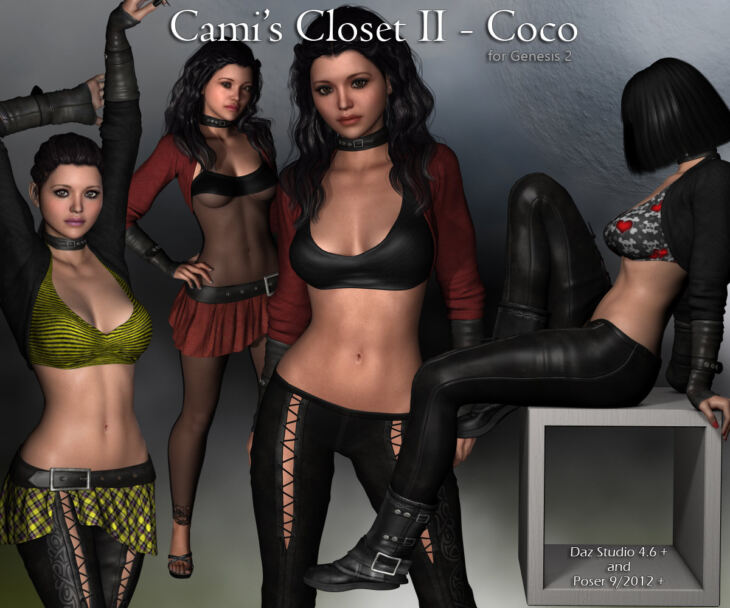 Gen2 Cami’s Closet II – Coco_DAZ3D下载站