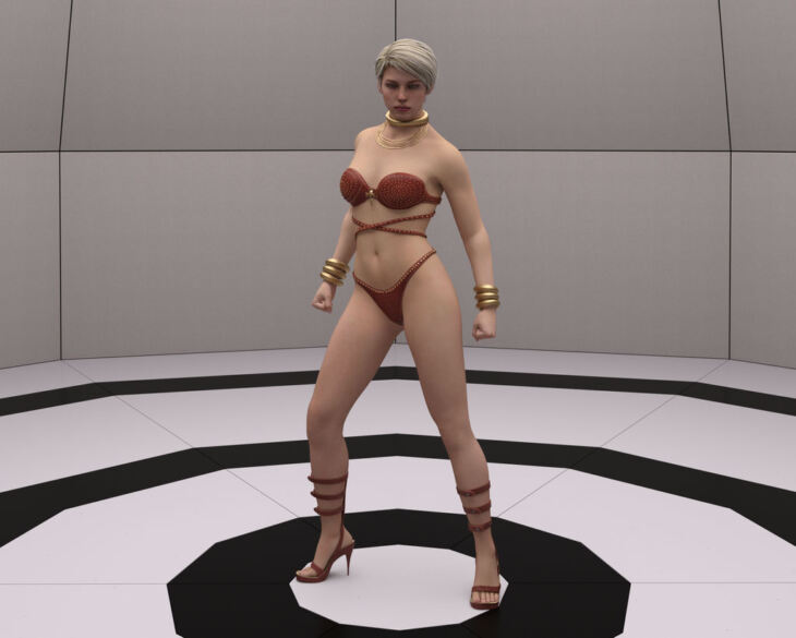 Gladiator Outfit for Cassie Cage_DAZ3D下载站