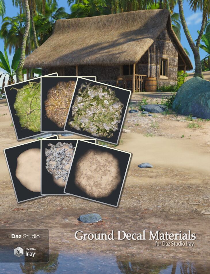 Ground Decal Materials_DAZ3D下载站