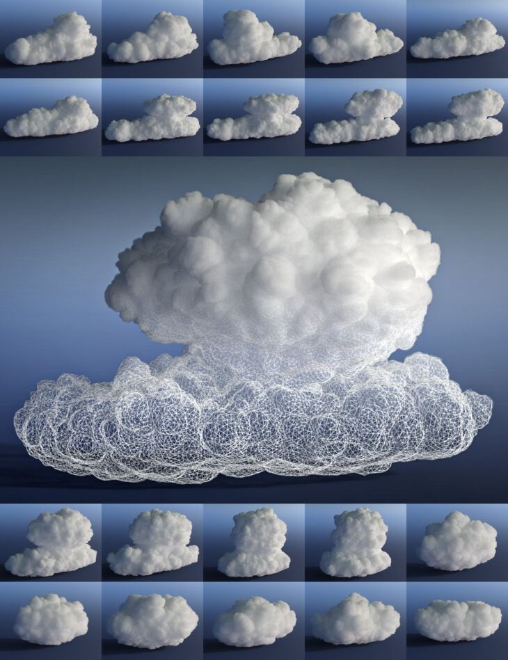 HD Volumetric Clouds_DAZ3D下载站