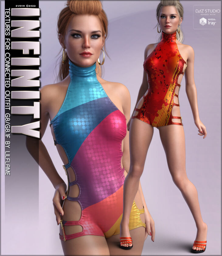 Infinity Textures for dForce Connected Outfit_DAZ3D下载站