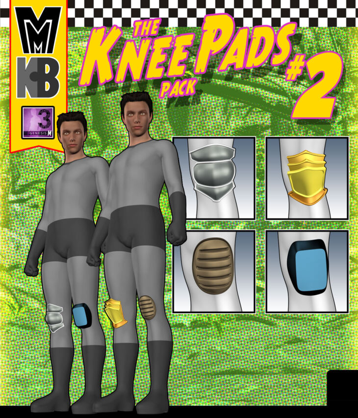 Knee Pads v002 MMKBG3M_DAZ3D下载站