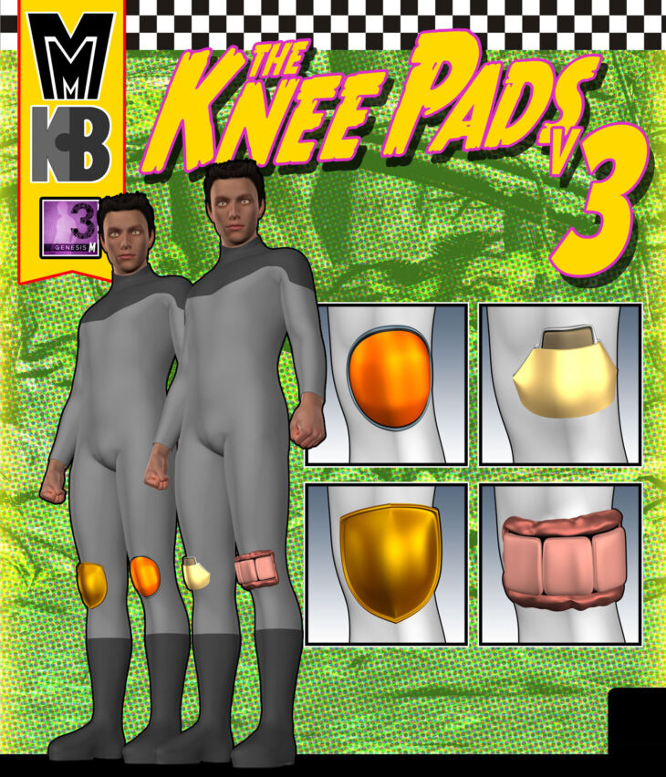 Knee Pads v003 MMKBG3M_DAZ3D下载站