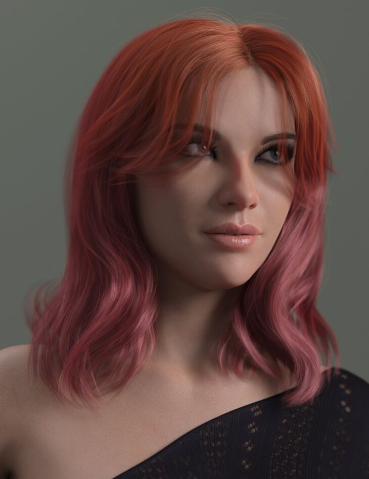 Layered Spring Style Hair Texture Expansion_DAZ3D下载站
