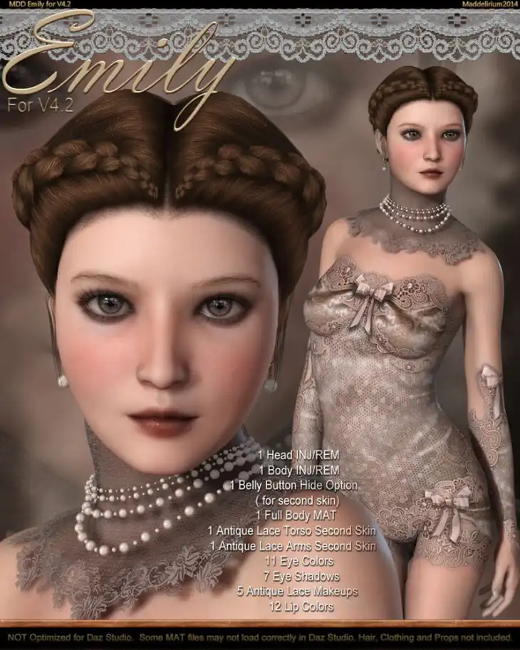 MDD Emily for V4.2_DAZ3DDL