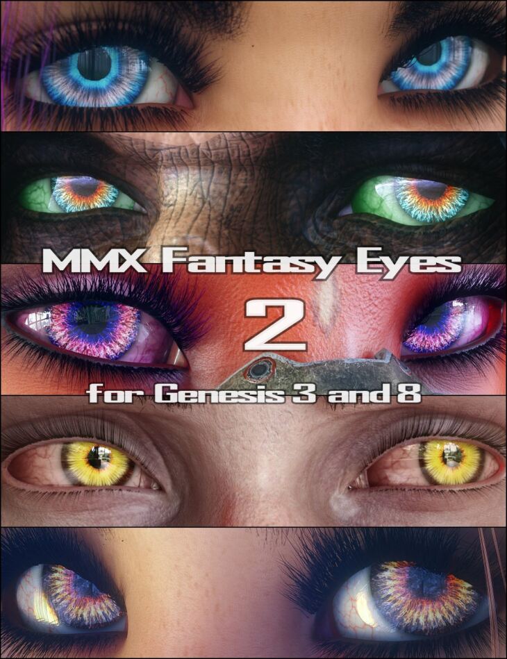 MMX Fantasy Eyes 2 for Genesis 3 and 8_DAZ3D下载站