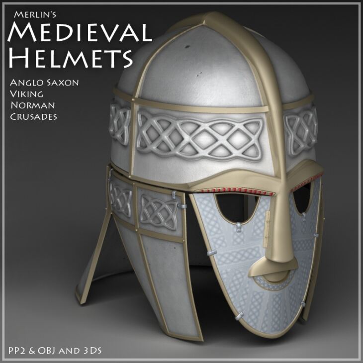 Merlin’s Medieval Helmets_DAZ3D下载站