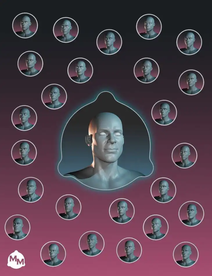 MetaMixer – 25 Male Faces Bundle_DAZ3DDL