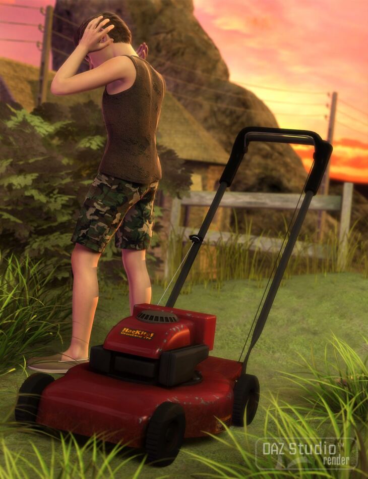 Modern Lawnmower_DAZ3D下载站