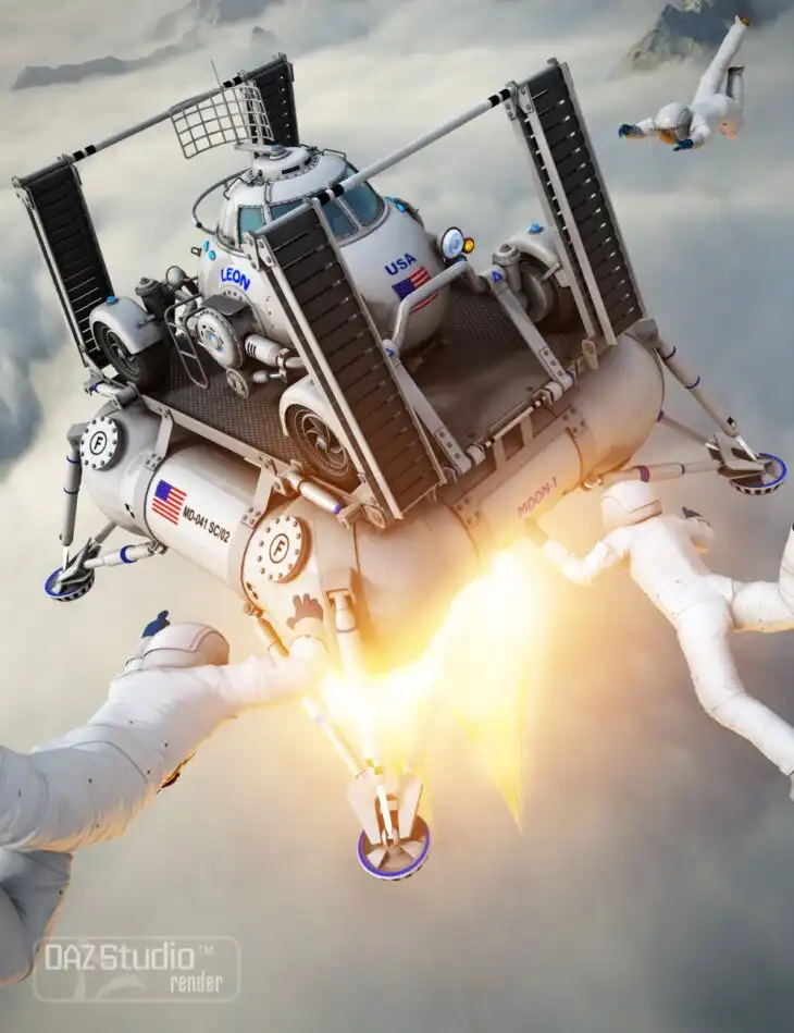 Moon Lander_DAZ3D下载站
