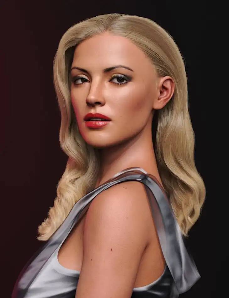 Old Hollywood Hair for Genesis 8 and 8.1 Female_DAZ3DDL
