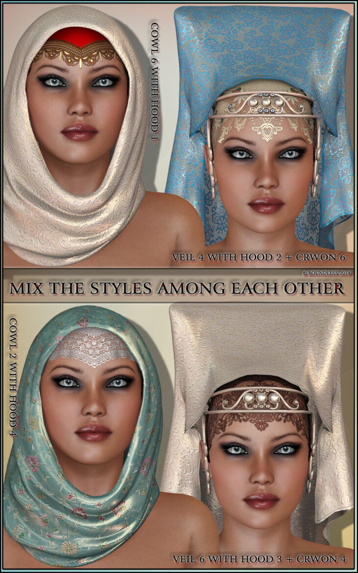 Oriental Fascination for Headdresses Grace_DAZ3D下载站