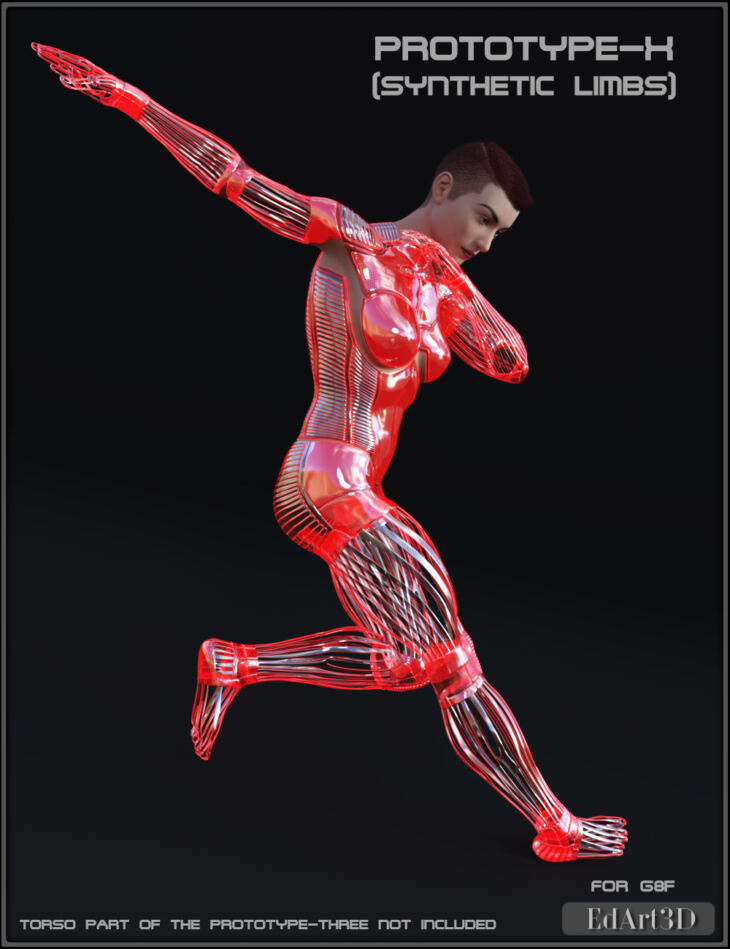 PROTOTYPE-X – Synthetic Limbs – for G8F_DAZ3DDL