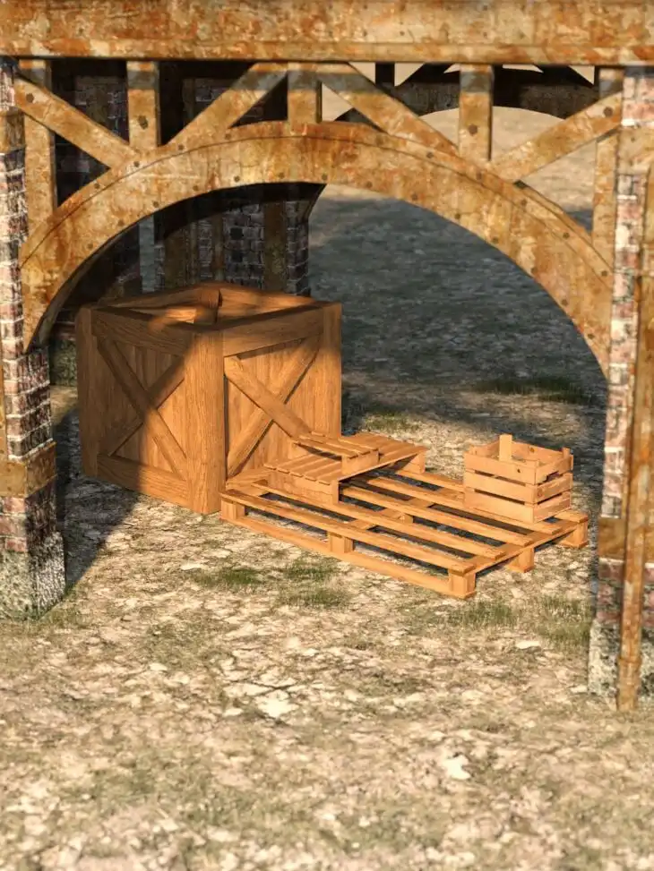 RW Wooden Boxes and Palettes_DAZ3DDL