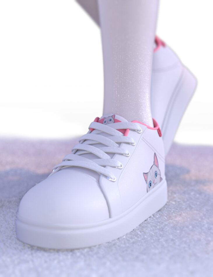SU Cute Sneakers for Genesis 8 and 8.1 Females_DAZ3D下载站