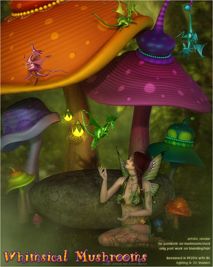 SV’s Whimsical Mushrooms_DAZ3D下载站
