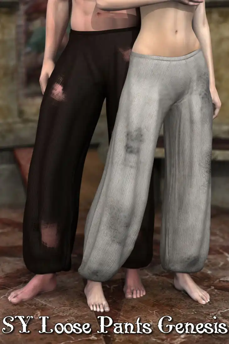 SY Loose Pants G_DAZ3D下载站