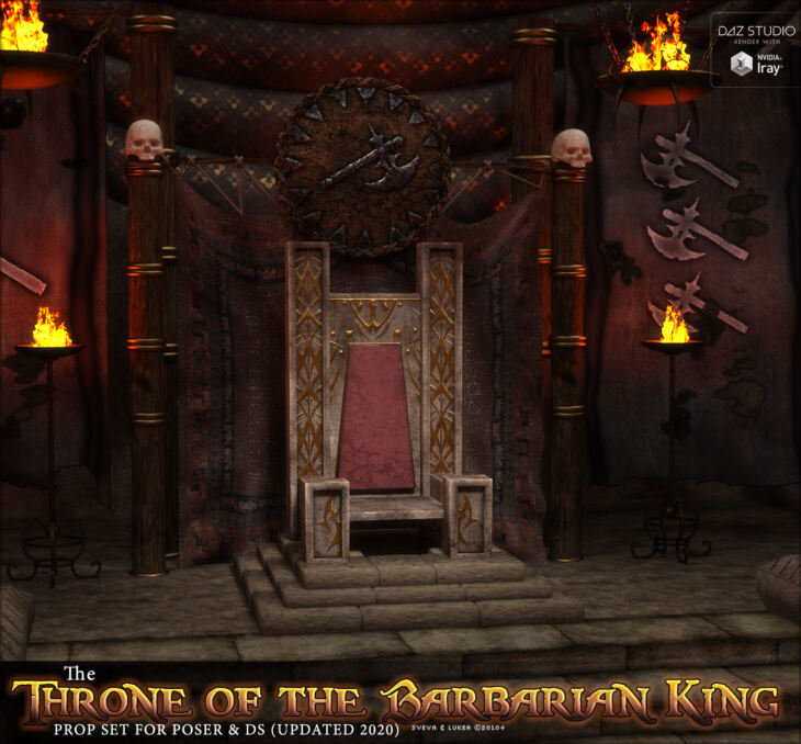 The Throne of the Barbarian King_DAZ3D下载站