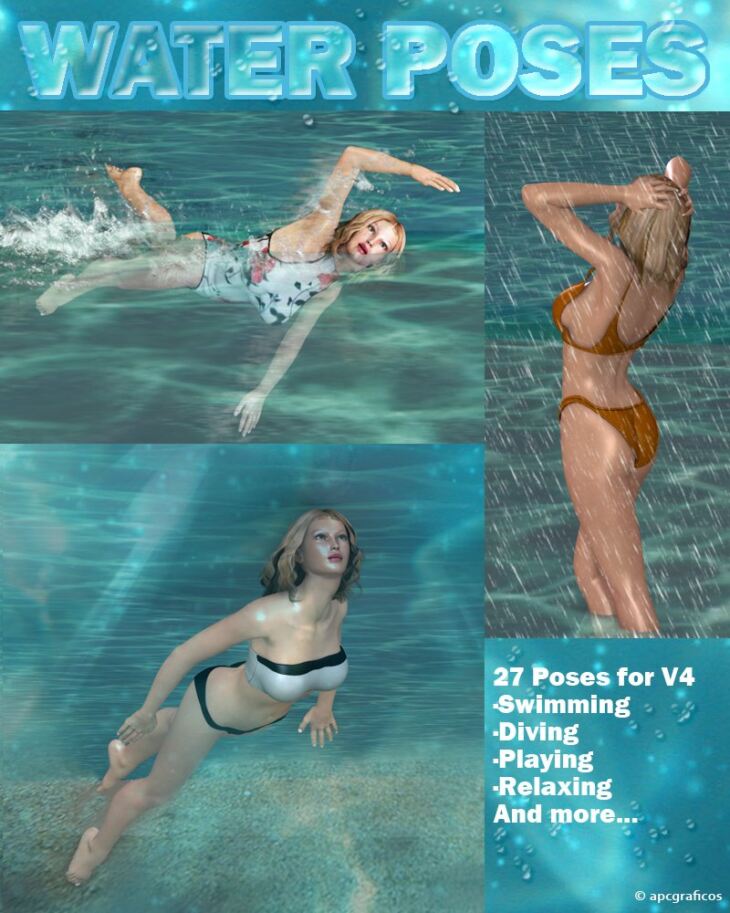 Water Poses_DAZ3DDL