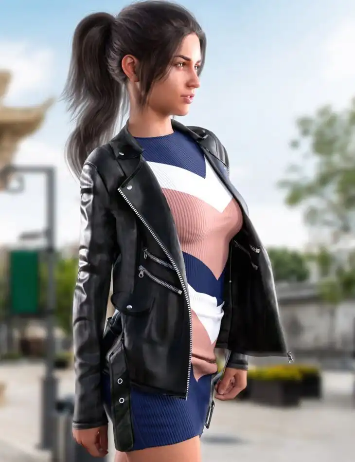 dForce Casual Style Outfit for Genesis 8 and 8.1 Females Bundle_DAZ3D下载站