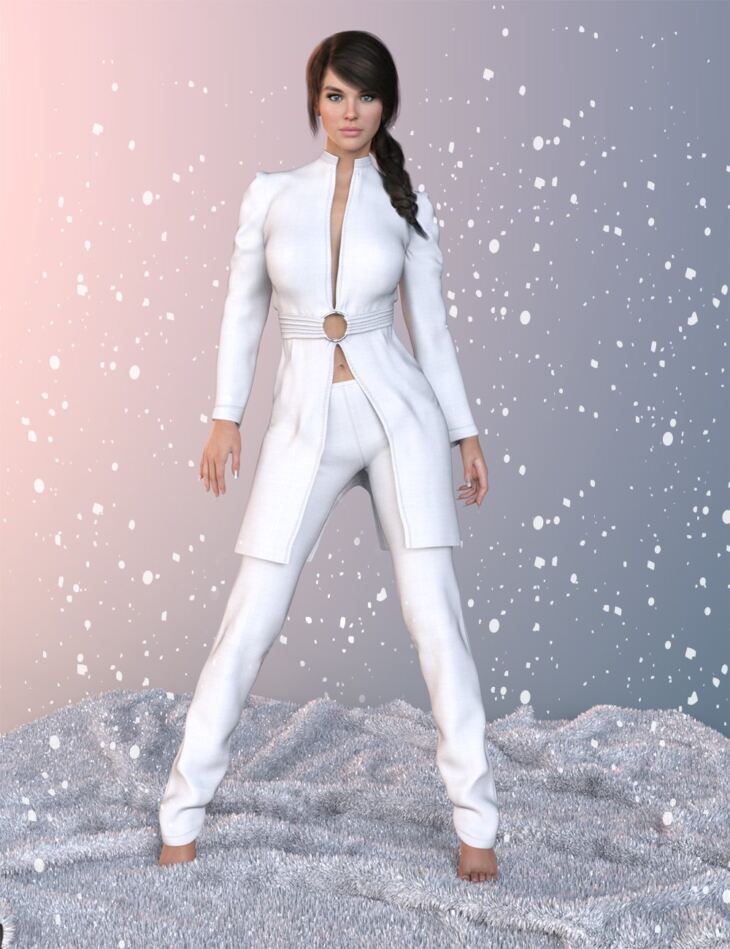 dForce X-Fashion Winter Style Outfit for Genesis 8 and 8.1 Females_DAZ3D下载站