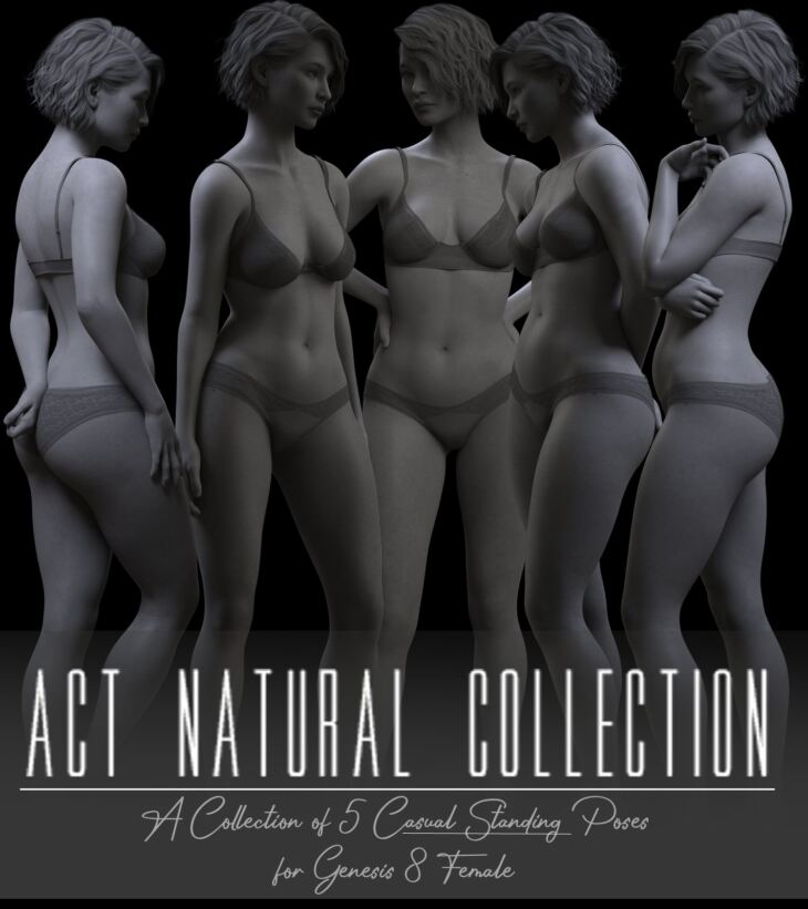 Act Natural Collection: Casual Standing Poses_DAZ3D下载站