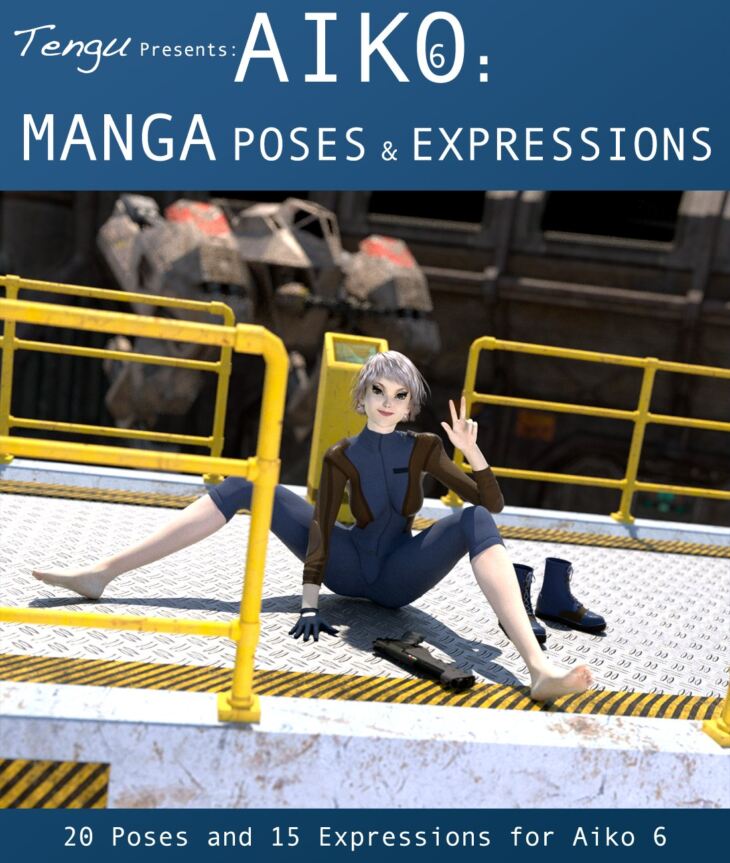 Aiko 6: Manga Poses & Expressions_DAZ3D下载站
