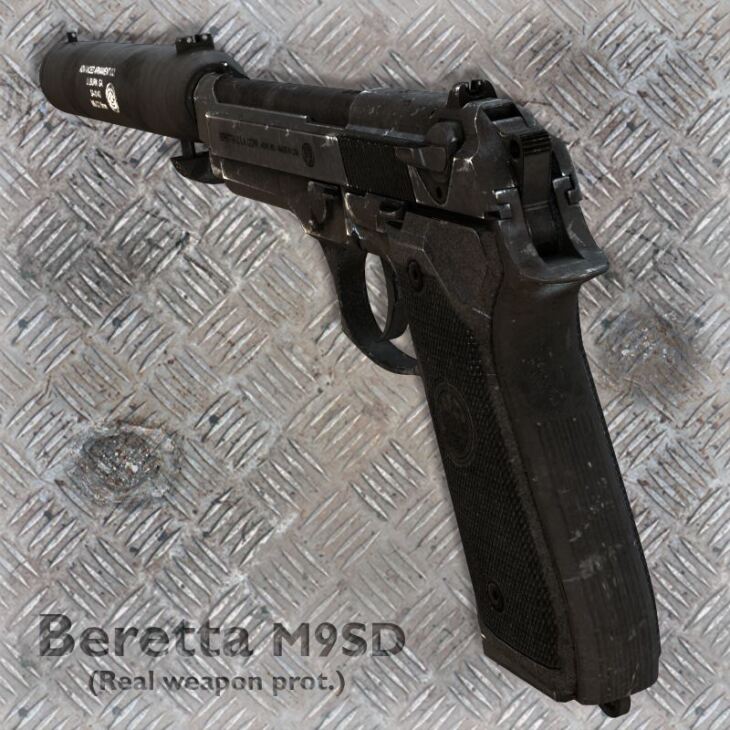 Beretta M9SD_DAZ3D下载站