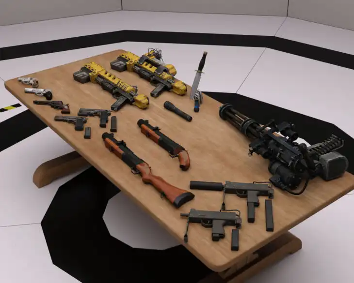 Claire Weapons for Daz_DAZ3DDL