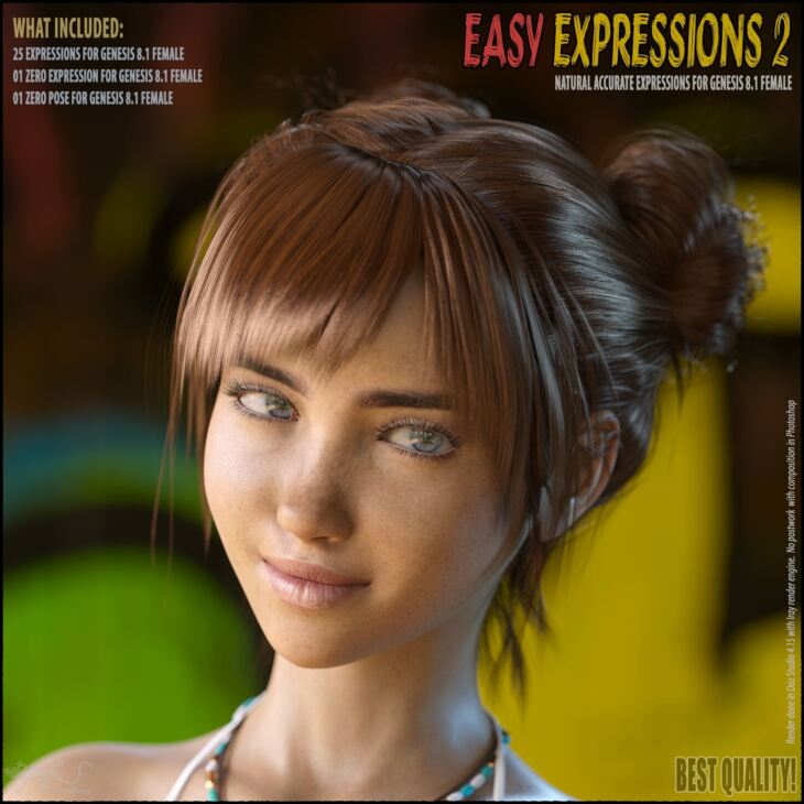 Easy Expressions 2 for Genesis 8.1 Female_DAZ3D下载站