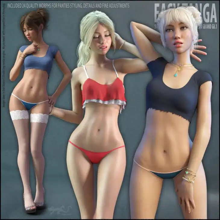 Easy Tanga for Genesis 8 and Genesis 8.1_DAZ3DDL