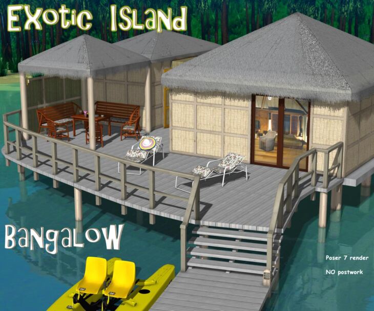 Exotic island – Bangalow_DAZ3DDL