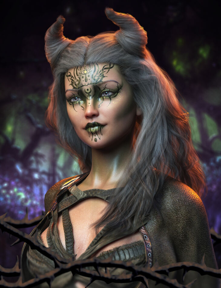 FPE Woodland Witch Geoshell Makeup for Genesis 8.1 Female_DAZ3D下载站