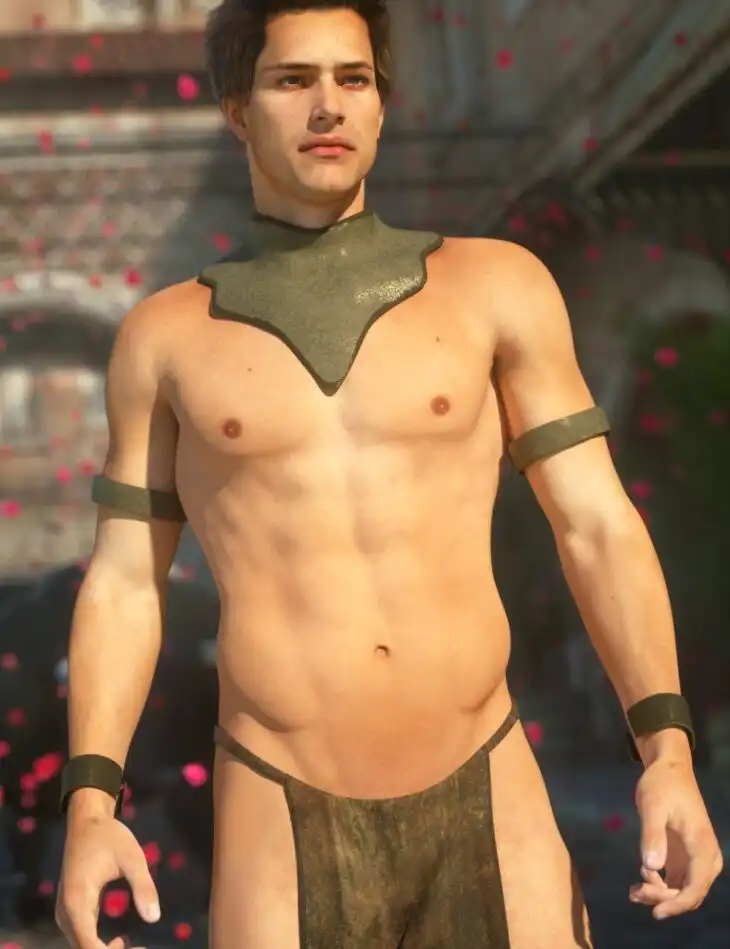 Fantasy Collar Set for Genesis 1 & 2 Male(s)_DAZ3D下载站