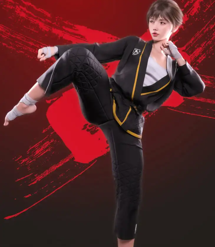 Fight like a Girl dForce outfit for Genesis 8 & 8.1 Females_DAZ3DDL